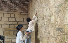 【暑期社会实践】壁画载道，弘艺传馨｜美术学院摹古弘艺实践团队开展暑期三下乡社会实践活动